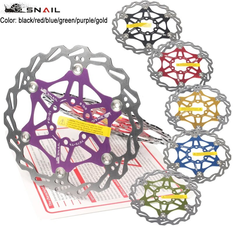 NFOX velosipēda disku bremžu kluči 160 180 203 mm alumīnija sakausējums 6 naglu rotors Mtb šosejas velosipēdu peldošās daļas Aksesuāri SNAIL Disk Moto
