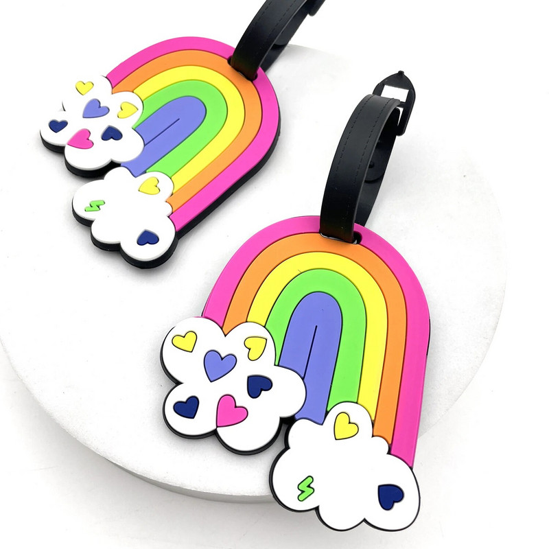 1PC Jaunākie ceļojumu piederumi Bagāžas etiķete Radoša vienradzis čemodāns modes stila silikagela pārnēsājama ceļojumu etiķete