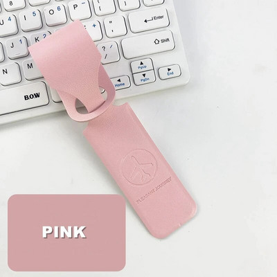 1PC PU ādas bagāžas etiķete Radoša bagāžas čemodāna identifikators ID Adrese Turētājs Iekāpšanas birkas Pārnēsājamas etiķetes Ceļojumu piederumi