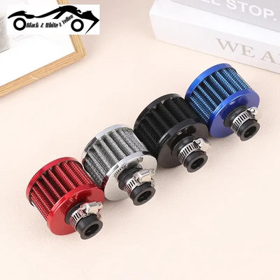 1PC Universal Interface Car Air Filters 12mm For Motorcycle Cold Air Intake High Flow Crankcase Vent Cover Mini Breather Filters