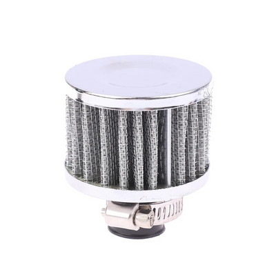 1PC Universal Interface Φίλτρα αέρα αυτοκινήτου 12mm για μοτοσυκλέτα κρύου αέρα εισαγωγής υψηλής ροής Κάλυμμα εξαερισμού στροφαλοθαλάμου Μίνι φίλτρα αναπνοής