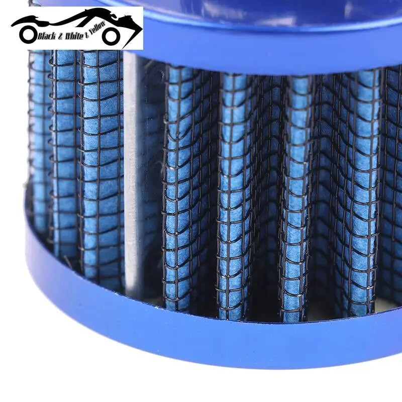 1PC Universal Interface Φίλτρα αέρα αυτοκινήτου 12mm για μοτοσυκλέτα κρύου αέρα εισαγωγής υψηλής ροής Κάλυμμα εξαερισμού στροφαλοθαλάμου Μίνι φίλτρα αναπνοής