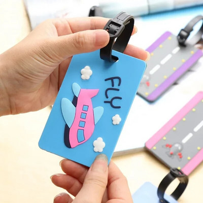 1tk armsad multifilmi pagasisildid PVC lennukipagasi nimesilt Kohvri koti ID aadressi sildid Koti sildid pagasi reisitarvikute jaoks