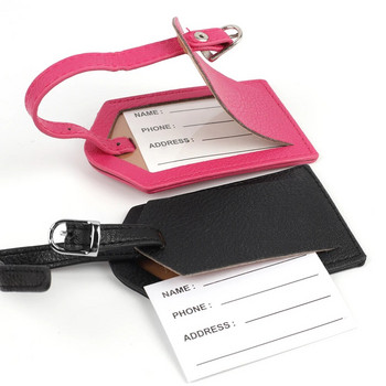 Цветен етикет за багаж Чанта с висулка Дамска чанта Име на багаж ID етикет Поставка за адрес на куфар Жени Мъже Преносими аксесоари за пътуване