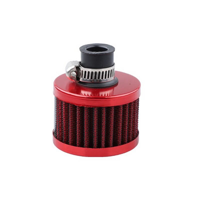 Universal Interface Φίλτρα αέρα αυτοκινήτου 12mm για μοτοσικλέτα κρύου αέρα εισαγωγής υψηλής ροής Κάλυμμα εξαερισμού στροφαλοθαλάμου Μίνι φίλτρα αναπνοής