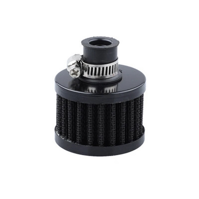Universal Interface Φίλτρα αέρα αυτοκινήτου 12mm για μοτοσικλέτα κρύου αέρα εισαγωγής υψηλής ροής Κάλυμμα εξαερισμού στροφαλοθαλάμου Μίνι φίλτρα αναπνοής