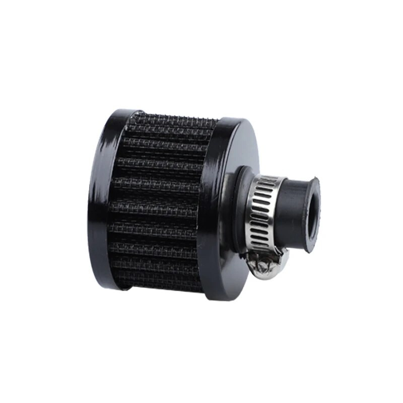 Universal Interface Φίλτρα αέρα αυτοκινήτου 12mm για μοτοσικλέτα κρύου αέρα εισαγωγής υψηλής ροής Κάλυμμα εξαερισμού στροφαλοθαλάμου Μίνι φίλτρα αναπνοής
