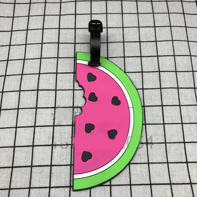 Ταξιδιωτικά αξεσουάρ Χαριτωμένο Avocado Fruits Ετικέτα αποσκευών Silica Gel Βαλίτσα ID Διευθύνσεις Κάτοχος αποσκευών Ετικέτα επιβίβασης Φορητή ετικέτα