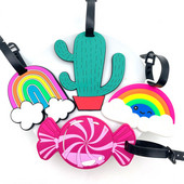 1Gb Jaunākie ceļojumu piederumi Bagāžas birka Creative Sloth Lidmašīnas iekāpšanas karte Čemodāns Silīcija pārnēsājama ceļojumu etiķete