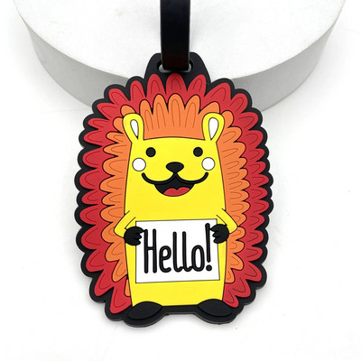 1PC PVC mīkstas gumijas bagāžas birkas Multfilmas vienradzis karšu komplekti Silikona iekāpšanas kartes Bagāžas birkas Piekārtas sūtījumu birkas