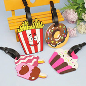 1Gb Bagāžas etiķete Radoša karikatūra čemodāns Modes stils Silīcija bagāžas nosaukums ID adreses etiķete Portatīvo ceļojumu piederumu etiķete