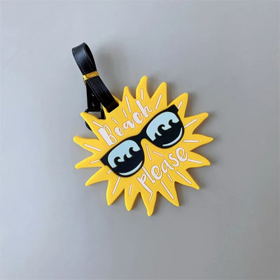 1Gb Bagāžas etiķete Radoša karikatūra čemodāns Modes stils Silīcija bagāžas nosaukums ID adreses etiķete Portatīvo ceļojumu piederumu etiķete