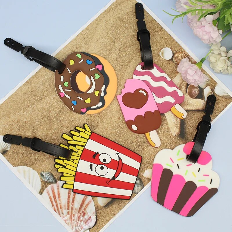 1Gb Bagāžas etiķete Radoša karikatūra čemodāns Modes stils Silīcija bagāžas nosaukums ID adreses etiķete Portatīvo ceļojumu piederumu etiķete