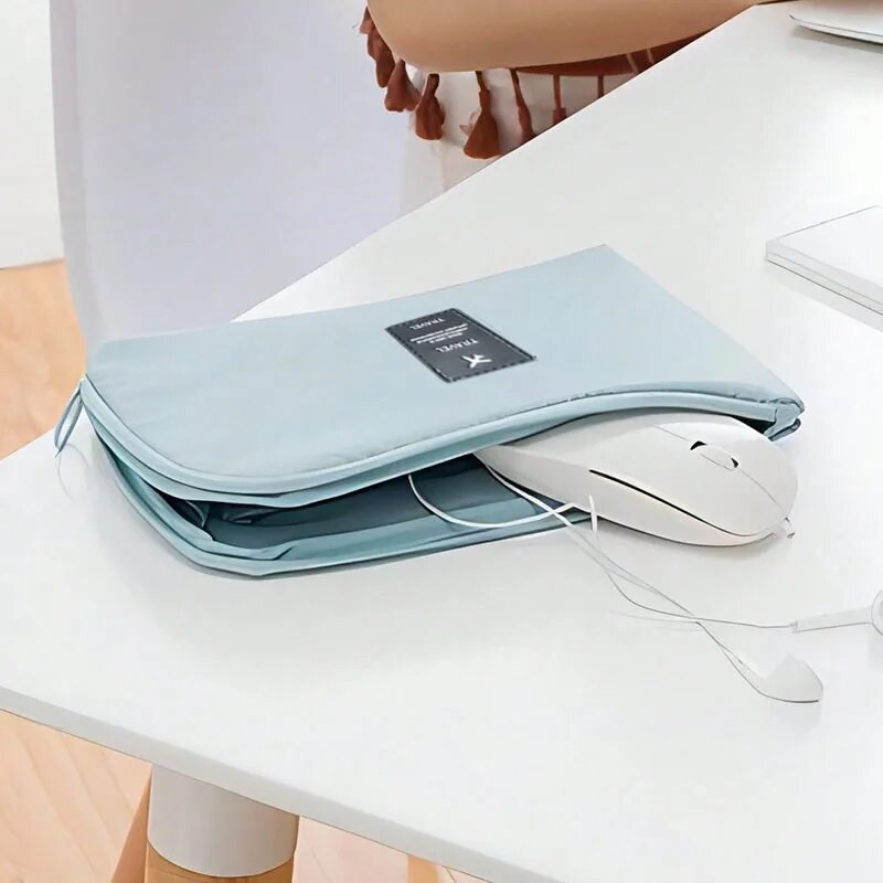 Ceļojumu piederumu kabeļa soma Pārnēsājama digitālā USB elektroniskā sīkrīka kabeļa organizators Ceļojumu mobilā tālruņa uzlādes lādētāja turētājs