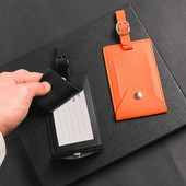 Pu Δερμάτινη βαλίτσα Ετικέτα αποσκευών Τσάντα τσάντα ταυτότητας Διεύθυνση Κάτοχος Ταξιδιωτικά Αξεσουάρ Αποσκευές Κάρτα επιβίβασης