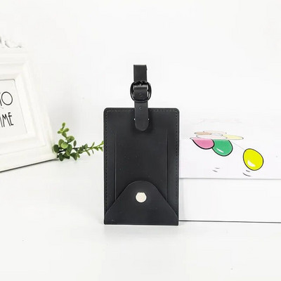 Pu Δερμάτινη βαλίτσα Ετικέτα αποσκευών Τσάντα τσάντα ταυτότητας Διεύθυνση Κάτοχος Ταξιδιωτικά Αξεσουάρ Αποσκευές Κάρτα επιβίβασης