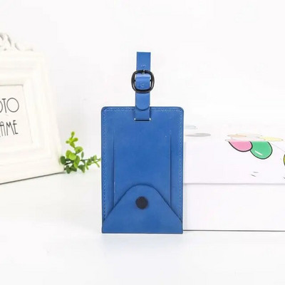 Pu Δερμάτινη βαλίτσα Ετικέτα αποσκευών Τσάντα τσάντα ταυτότητας Διεύθυνση Κάτοχος Ταξιδιωτικά Αξεσουάρ Αποσκευές Κάρτα επιβίβασης