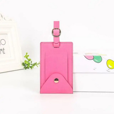 Pu Δερμάτινη βαλίτσα Ετικέτα αποσκευών Τσάντα τσάντα ταυτότητας Διεύθυνση Κάτοχος Ταξιδιωτικά Αξεσουάρ Αποσκευές Κάρτα επιβίβασης