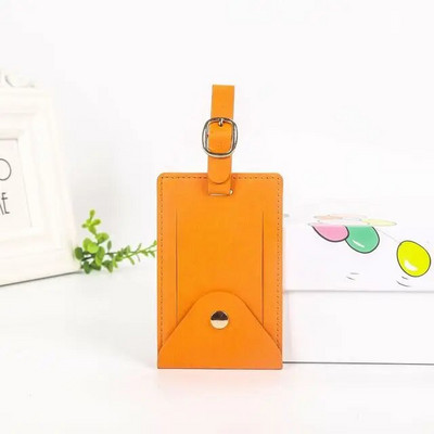 Pu Δερμάτινη βαλίτσα Ετικέτα αποσκευών Τσάντα τσάντα ταυτότητας Διεύθυνση Κάτοχος Ταξιδιωτικά Αξεσουάρ Αποσκευές Κάρτα επιβίβασης