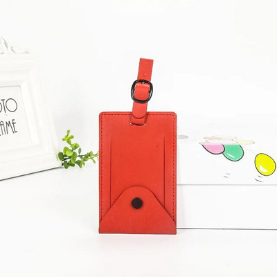 Pu Δερμάτινη βαλίτσα Ετικέτα αποσκευών Τσάντα τσάντα ταυτότητας Διεύθυνση Κάτοχος Ταξιδιωτικά Αξεσουάρ Αποσκευές Κάρτα επιβίβασης