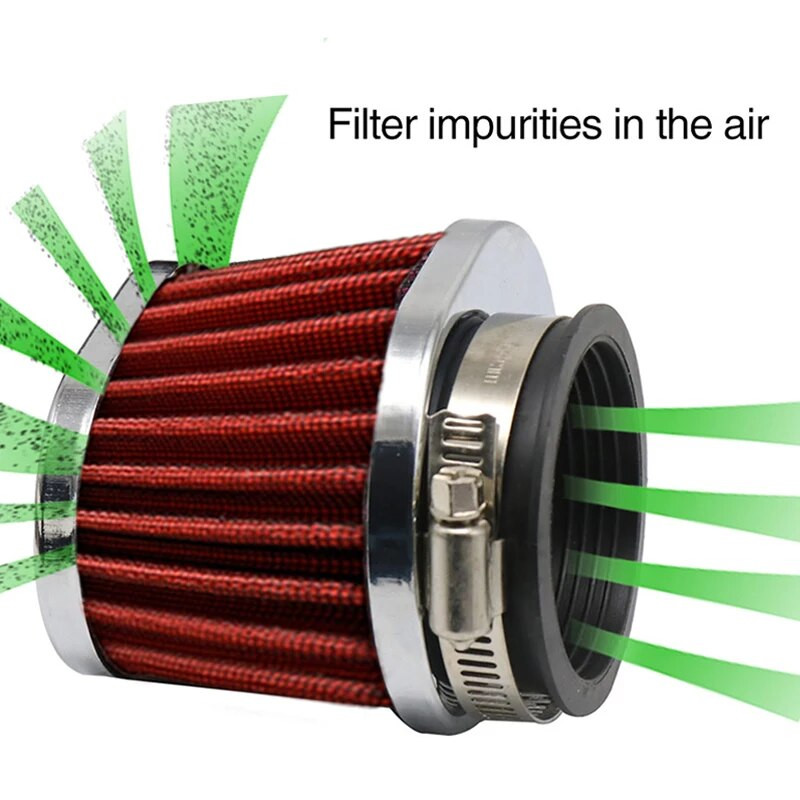 Motocikla gaisa filtra 42-60 mm Universālie augstas plūsmas sporta gaisa ieplūdes filtru tīrītāju komplekti Suzuki Honda Yamaha Kawasaki