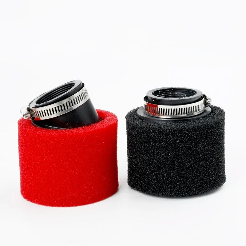 35mm 38mm 42mm 45mm 48mm melns un sarkans putu gaisa filtrs sūklis tīrīšanas līdzeklis mopēda motorollera netīrumu bedres motocikls