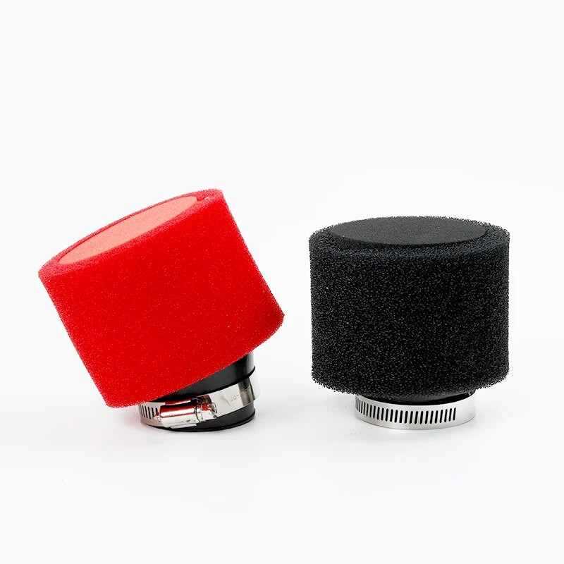 35mm 38mm 42mm 45mm 48mm melns un sarkans putu gaisa filtrs sūklis tīrīšanas līdzeklis mopēda motorollera netīrumu bedres motocikls
