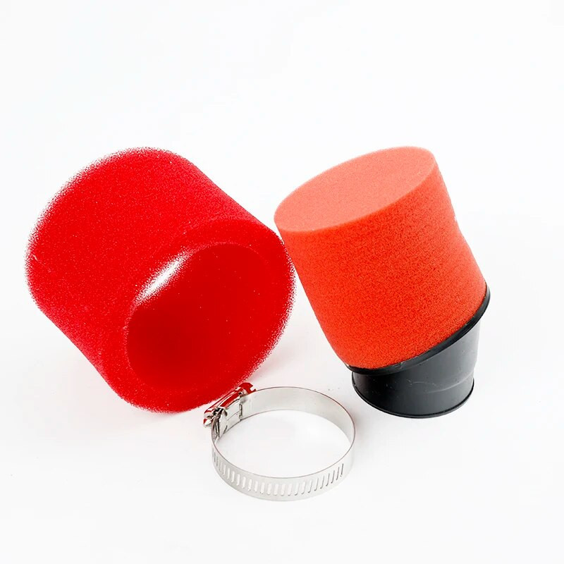 35mm 38mm 42mm 45mm 48mm melns un sarkans putu gaisa filtrs sūklis tīrīšanas līdzeklis mopēda motorollera netīrumu bedres motocikls