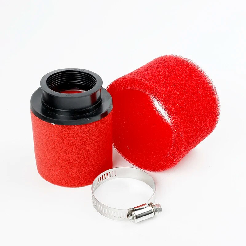 35mm 38mm 42mm 45mm 48mm melns un sarkans putu gaisa filtrs sūklis tīrīšanas līdzeklis mopēda motorollera netīrumu bedres motocikls
