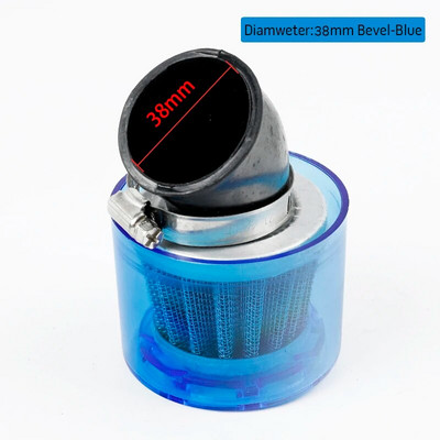Zils universāls motociklu 35 mm 38 mm motociklu šļakatu necaurlaidīgs gaisa filtra tīrītājs 50 cc 110 cc 125 cc 140 cc 250 cc ATV PIT netīrumu velosipēdam