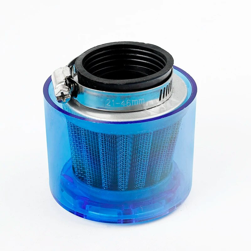Zils universāls motociklu 35 mm 38 mm motociklu šļakatu necaurlaidīgs gaisa filtra tīrītājs 50 cc 110 cc 125 cc 140 cc 250 cc ATV PIT netīrumu velosipēdam