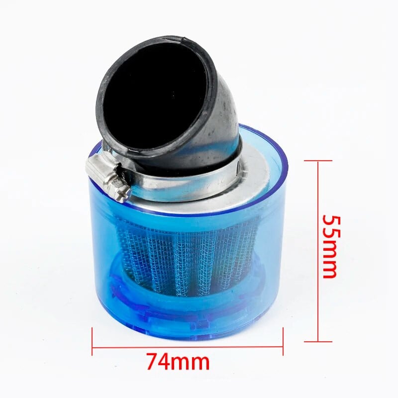 Zils universāls motociklu 35 mm 38 mm motociklu šļakatu necaurlaidīgs gaisa filtra tīrītājs 50 cc 110 cc 125 cc 140 cc 250 cc ATV PIT netīrumu velosipēdam