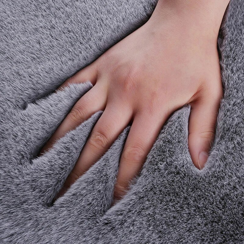 Automašīnas sēdekļa spilvens ziemas plīša truša kažokādas ziemas siltums, bieza vilna viengabala kvadrātveida spilvens galvenajam vadītājam vai otrajam pilotam