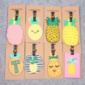 Uued Pineapple`i reisitarvikud Creative Pagasimärgis Silikageel Kohvri ID Aadressihoidja Pagasi pardaleminekusildid Kaasaskantav etikett