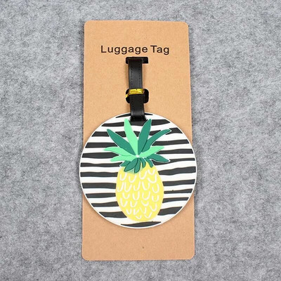 Uued Pineapple`i reisitarvikud Creative Pagasimärgis Silikageel Kohvri ID Aadressihoidja Pagasi pardaleminekusildid Kaasaskantav etikett