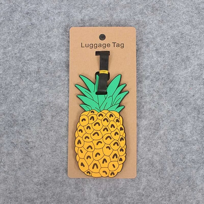 Uued Pineapple`i reisitarvikud Creative Pagasimärgis Silikageel Kohvri ID Aadressihoidja Pagasi pardaleminekusildid Kaasaskantav etikett