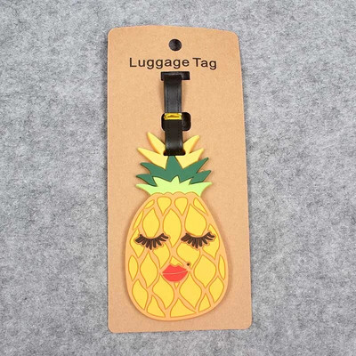 Uued Pineapple`i reisitarvikud Creative Pagasimärgis Silikageel Kohvri ID Aadressihoidja Pagasi pardaleminekusildid Kaasaskantav etikett