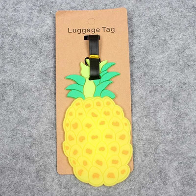 Uued Pineapple`i reisitarvikud Creative Pagasimärgis Silikageel Kohvri ID Aadressihoidja Pagasi pardaleminekusildid Kaasaskantav etikett