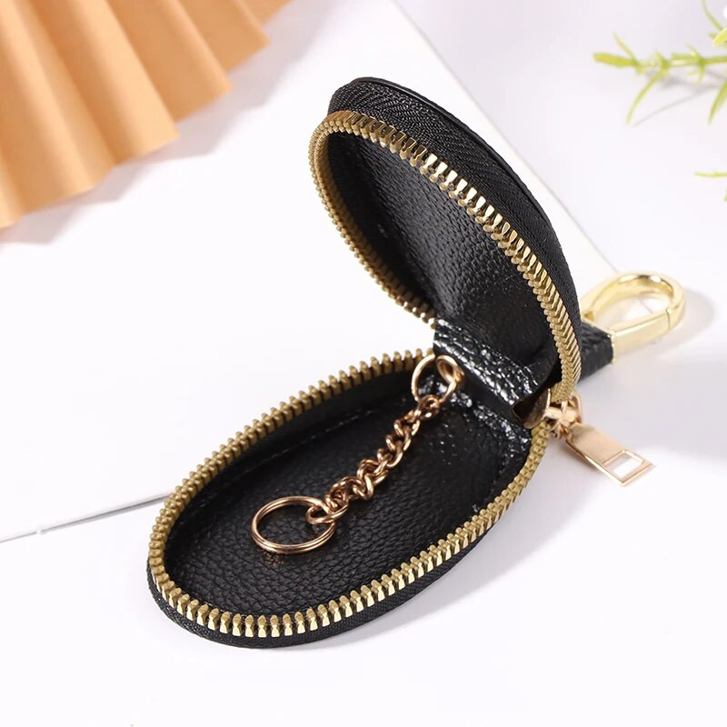 Automašīnu atslēgu maki Sievietēm Pāri Rāvējslēdzējs Durvju Atslēgas Glabāšana Mini pārnēsājams Daudzfunkciju Vienkārša Cieta Aizsardzība Klasisks unisex PU