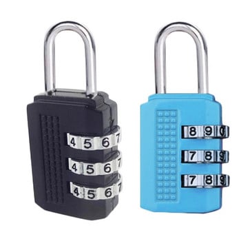3-цифрена комбинация от ключалка с парола Защитна ключалка от цинкова сплав Катинар за куфар Багаж Шкафче за шкафче