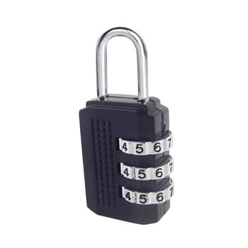 3-цифрена комбинация от ключалка с парола Защитна ключалка от цинкова сплав Катинар за куфар Багаж Шкафче за шкафче