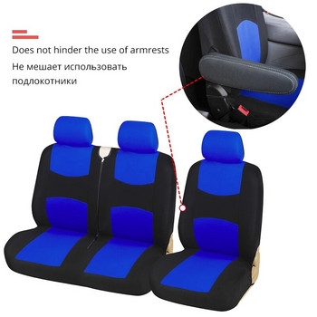 1+2 Καλύμματα καθισμάτων βαρέως τύπου Μαύρα καλύμματα καθισμάτων αυτοκινήτου Universal Truck/Van, για Renault Peugeot για Opel Vivaro για Nissan Primastar