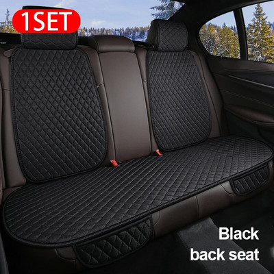 Lina automašīnu sēdekļu pārvalki visām sezonām Premium lina transportlīdzekļu sēdekļu spilvens, neslīdošs aizsargs, universāls, piemērots lielākajai daļai furgonu SUV