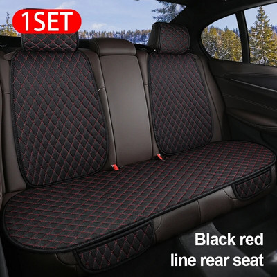 Lina automašīnu sēdekļu pārvalki visām sezonām Premium lina transportlīdzekļu sēdekļu spilvens, neslīdošs aizsargs, universāls, piemērots lielākajai daļai furgonu SUV