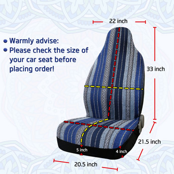 X Autohaux 19colors Universal Seat Covers Baja Blanket Bucket Seat Car Protect For Car Truck SUV Automobiles Car Seat Protection
