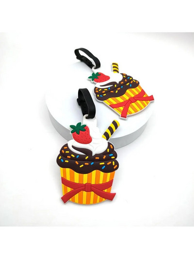 1Gb Ceļojumu piederumi Čemodāna bagāžas etiķetes Jauka multfilma Bagāžas etiķete Silīcija plastmasas čemodāna ID adreses turētāja kartes vāciņš