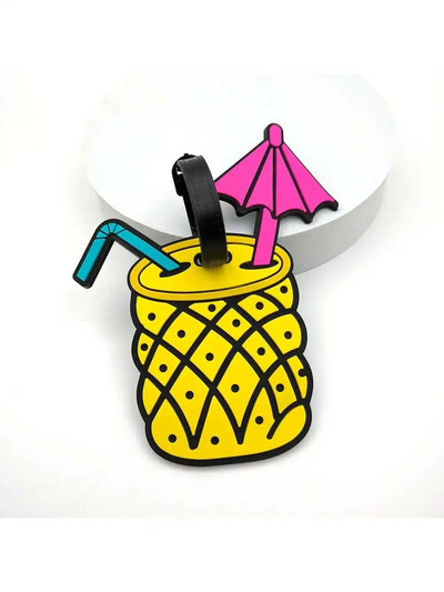 1Gb Ceļojumu piederumi Čemodāna bagāžas etiķetes Jauka multfilma Bagāžas etiķete Silīcija plastmasas čemodāna ID adreses turētāja kartes vāciņš