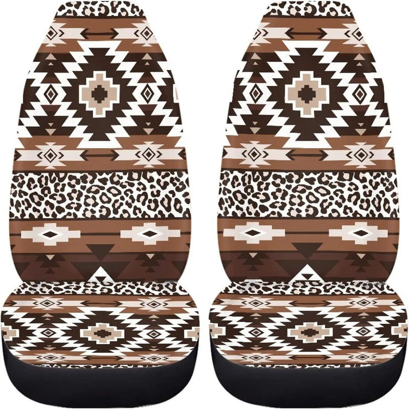 Leopard Tribal Print autoistmekatted Ainult esiistmed hingavad koppistmekaitse universaalne, sobib enamikule autodele linnamaasturi sedaan 2tk