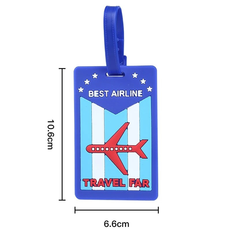 1 τμχ Χαριτωμένα καινοτόμα αξεσουάρ ταξιδιού από καουτσούκ Ετικέτα αποσκευών Unisex Βαλίτσα αποσκευών Όνομα ID Διεύθυνση Ετικέτα αποσκευών Φορητή ετικέτα