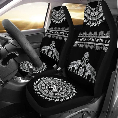 Mandala kuld, kate, hipi spirituaalne, tarvikud, auto, lillelised, istmekatted, kingitus talle päikesetrükk 2tk